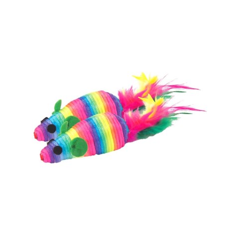 Zabawka mysz piórka Happet K038 5cm 2szt Zabawka mysz piórka Happet K038 5cm 2szt