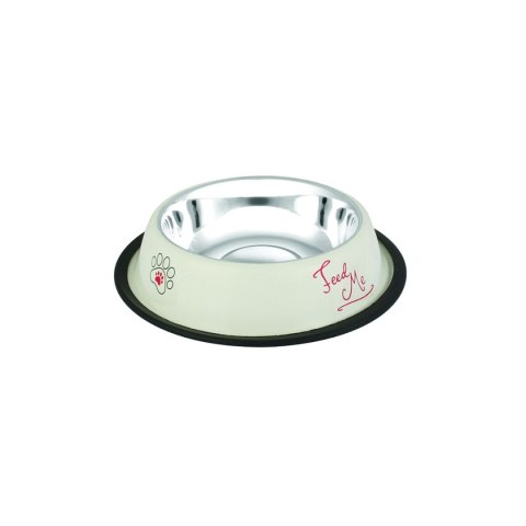 Miska Happet MM84 biała wzór łapki 23cm/0.7l Miska Happet MM84 biała wzór łapki 23cm/0.7l