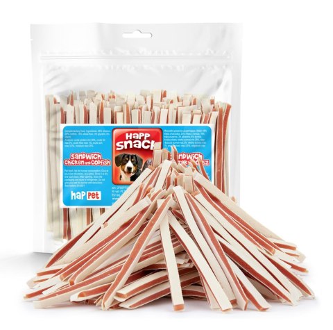 Sandwich kurczak & dorsz Happet GM25 500g Sandwich kurczak & dorsz Happet GM25 500g