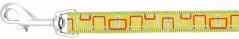 Smycz NT Happet SD14 zielona w kwadraty 2.5cm Smycz NT Happet SD14 zielona w kwadraty 2.5cm