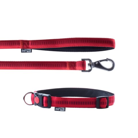 Smycz+obroża Soft Style Happet czerwień S 1.0cm Smycz+obroża Soft Style Happet czerwień S 1.0cm