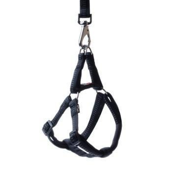 Szelki Soft Style Happet czarne odblaskowe M 1.5cm Szelki Soft Style Happet czarne odblaskowe M 1.5cm
