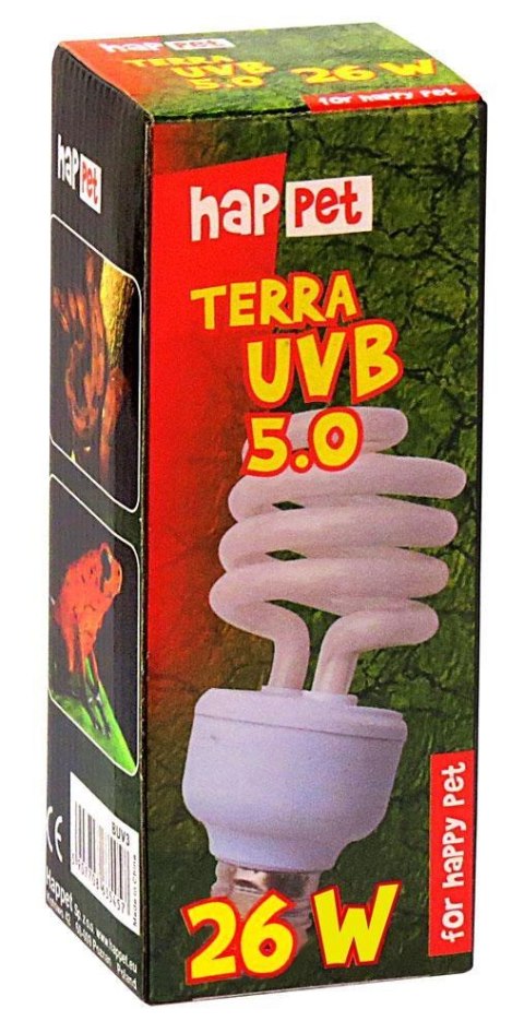 Żarówka Terra UVB Happet 5.0/26W Żarówka Terra UVB Happet 5.0/26W