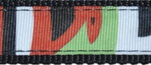 Kpl. smycz/obroża NT Happet SP44 paski 2.5cm Kpl. smycz/obroża NT Happet SP44 paski 2.5cm