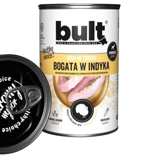 BULT Puszka bogata w indyka 400g BULT Puszka bogata w indyka 400g