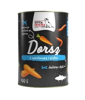 Dorsz z marchewką i krylem 400g Dorsz z marchewką i krylem 400g