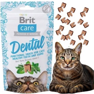 BRIT CARE CAT SNACK DENTAL PRZYSMAK SMACZKI DLA KOTA DENTYSTYCZNY 50g