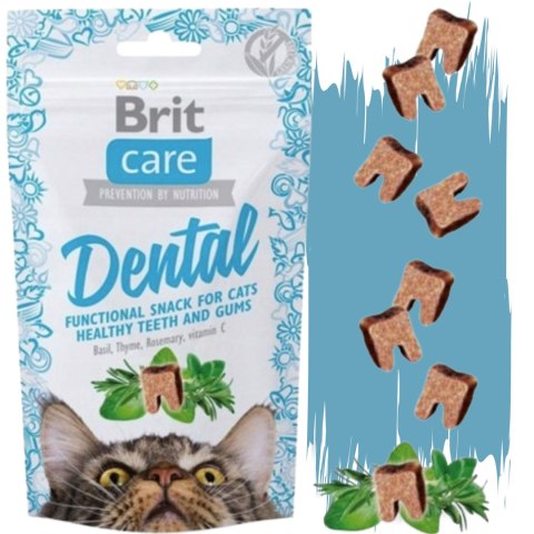 BRIT CARE CAT SNACK DENTAL PRZYSMAK SMACZKI DLA KOTA DENTYSTYCZNY 50g BRIT CARE CAT SNACK DENTAL PRZYSMAK SMACZKI DLA KOTA DENTYSTYCZNY 50g