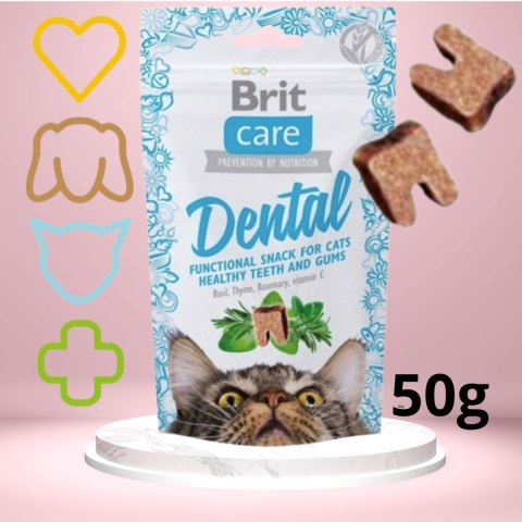 BRIT CARE CAT SNACK DENTAL PRZYSMAK SMACZKI DLA KOTA DENTYSTYCZNY 50g BRIT CARE CAT SNACK DENTAL PRZYSMAK SMACZKI DLA KOTA DENTYSTYCZNY 50g