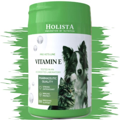 HOLISTA WITAMINA E 200 G WITAMINY DLA PSA I KOTA NA CHORE NERKI I JELITA HOLISTA WITAMINA E 200 G WITAMINY DLA PSA I KOTA NA CHORE NERKI I JELITA