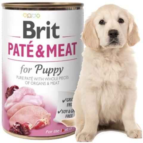 KARMA DLA PSA KURCZAK Z INDYKIEM DLA SZCZENIĄT BRIT PATE & MEAT PUPPY 400 G KARMA DLA PSA KURCZAK Z INDYKIEM DLA SZCZENIĄT BRIT PATE & MEAT PUPPY 400 G