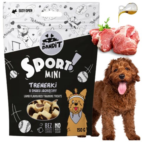 Mr. Bandit SPORT MINI Trenerki o smaku jagnięciny 150g