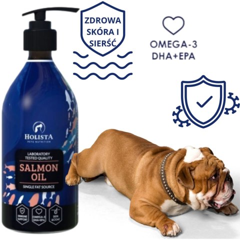 OLEJ DLA PSA HOLISTA SALMON OIL 1000 ML NATURALNE OLEJE SUPLEMENTY WITAMINY OLEJ DLA PSA HOLISTA SALMON OIL 1000 ML NATURALNE OLEJE SUPLEMENTY WITAMINY