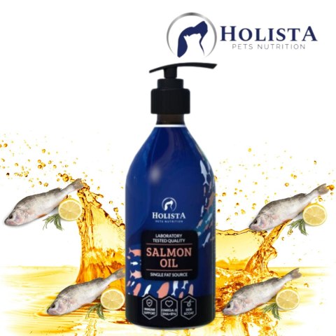 OLEJ DLA PSA HOLISTA SALMON OIL 1000 ML NATURALNE OLEJE SUPLEMENTY WITAMINY OLEJ DLA PSA HOLISTA SALMON OIL 1000 ML NATURALNE OLEJE SUPLEMENTY WITAMINY