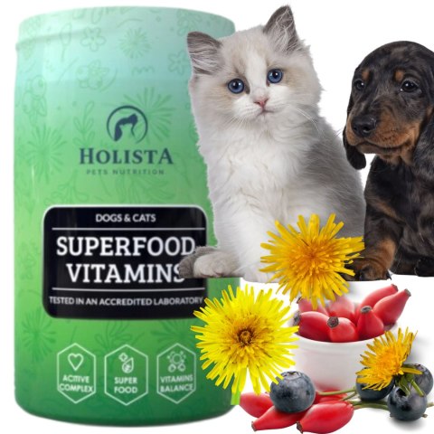 WITAMINY DLA PSA HOLISTA SUPERFOOD VITAMINS ADULT 200G SUPLEMENTACJA PSÓW WITAMINY DLA PSA HOLISTA SUPERFOOD VITAMINS ADULT 200G SUPLEMENTACJA PSÓW