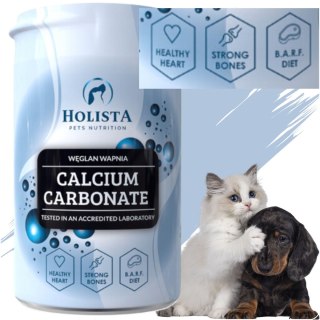WITAMINY DLA PSA I KOTA HOLISTA CALCIUM CARBONATE 250 G WAPŃ NA MOCNE KOŚCI