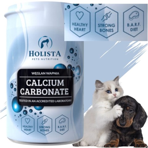 WITAMINY DLA PSA I KOTA HOLISTA CALCIUM CARBONATE 250 G WAPŃ NA MOCNE KOŚCI WITAMINY DLA PSA I KOTA HOLISTA CALCIUM CARBONATE 250 G WAPŃ NA MOCNE KOŚCI