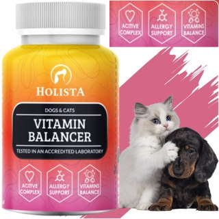 WITAMINY DLA PSA I KOTA HOLISTA VITAMIN BALANCER 90 SZT TABLETKI SUPLEMENT