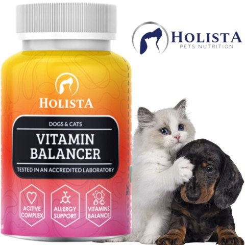 WITAMINY DLA PSA I KOTA HOLISTA VITAMIN BALANCER 90 SZT TABLETKI SUPLEMENT WITAMINY DLA PSA I KOTA HOLISTA VITAMIN BALANCER 90 SZT TABLETKI SUPLEMENT