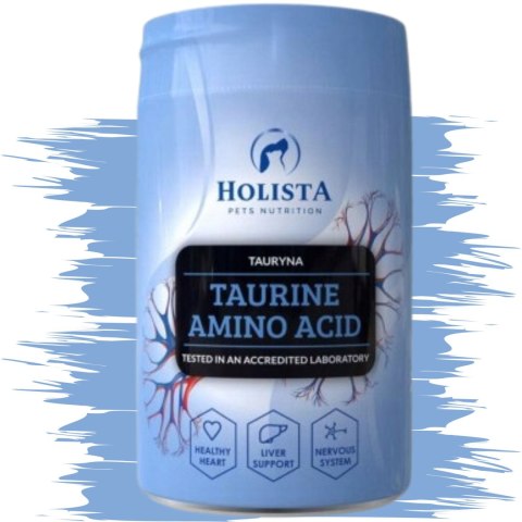 WITAMINY DLA PSÓW I KOTÓW HOLISTA TAURINE 250G TAURYNA W PROSZKU NA SERCE WITAMINY DLA PSÓW I KOTÓW HOLISTA TAURINE 250G TAURYNA W PROSZKU NA SERCE