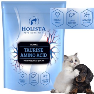 WITAMINY DLA PSÓW I KOTÓW HOLISTA TAURINE 500G TAURYNA W PROSZKU NA SERCE