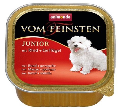 Animonda vom Feinsten Dog Junior Wołowina i Drób 150g Animonda vom Feinsten Dog Junior Wołowina i Drób 150g