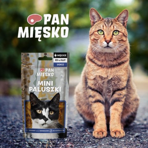 PRZYSMAK DLA KOTA Pan Mięsko Mini paluszki Dorsz (dorosły) 50g FIlety rybne PRZYSMAK DLA KOTA Pan Mięsko Mini paluszki Dorsz (dorosły) 50g FIlety rybne