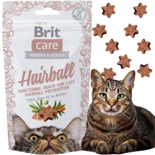 BRIT CARE CAT SNACK HAIRBALL PRZYSMAK SMACZKI DLA KOTA NA ODKŁACZANIE 50G