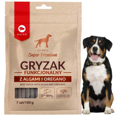 GRYZAK FUNKCJONALNY Z ALGAMI I OREGANO 100 G MACED PRZYSMAK DLA PSA GRYZAK FUNKCJONALNY Z ALGAMI I OREGANO 100 G MACED PRZYSMAK DLA PSA