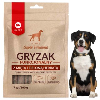 GRYZAK FUNKCJONALNY Z MIĘTĄ I ZIELONĄ HERBATĄ 100 G MACED PRZYSMAK DLA PSA