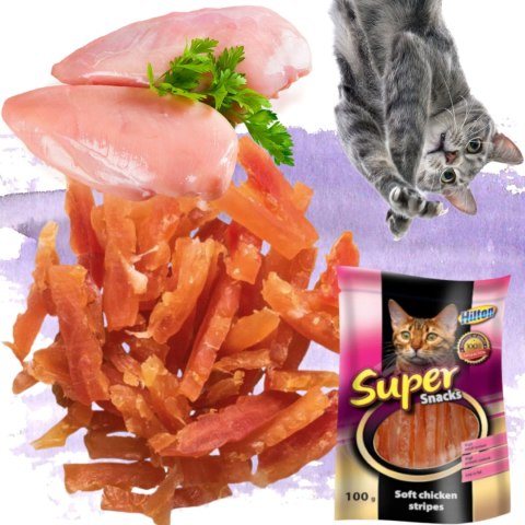KARMA DLA KOTA NATURALNE PRZYSMAKI HILTON MIEKKIE PASKI Z KURCZAKA 100G KARMA DLA KOTA NATURALNE PRZYSMAKI HILTON MIEKKIE PASKI Z KURCZAKA 100G